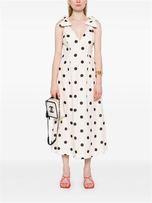 CRUSH LINEN MIDI DRESS