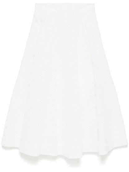 CRUSH COTTON MIDI SKIRT