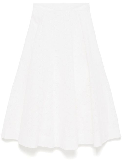 CRUSH COTTON MIDI SKIRT