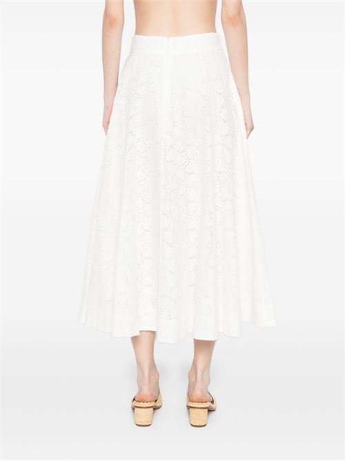 CRUSH COTTON MIDI SKIRT