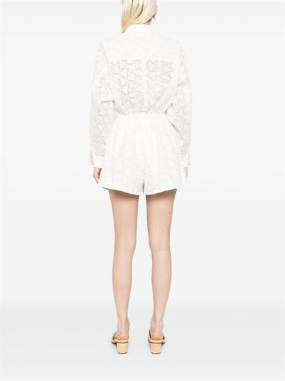 CRUSH LINEN PLAYSUIT