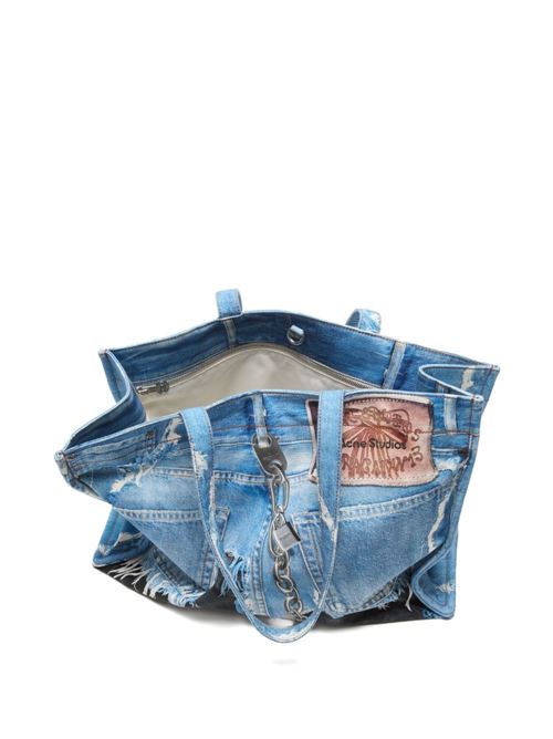DENIM PRINT TOTE BAG