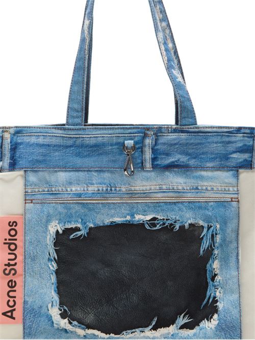 DENIM PRINT TOTE BAG
