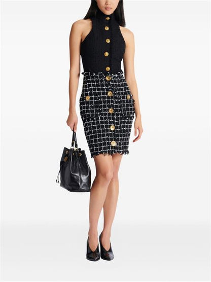 TWEED MIDI SKIRT