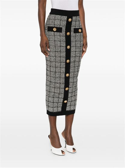 TWEED LONG SKIRT