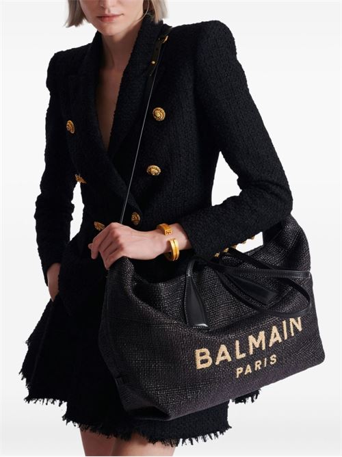 TRACK RAFIA TOTE