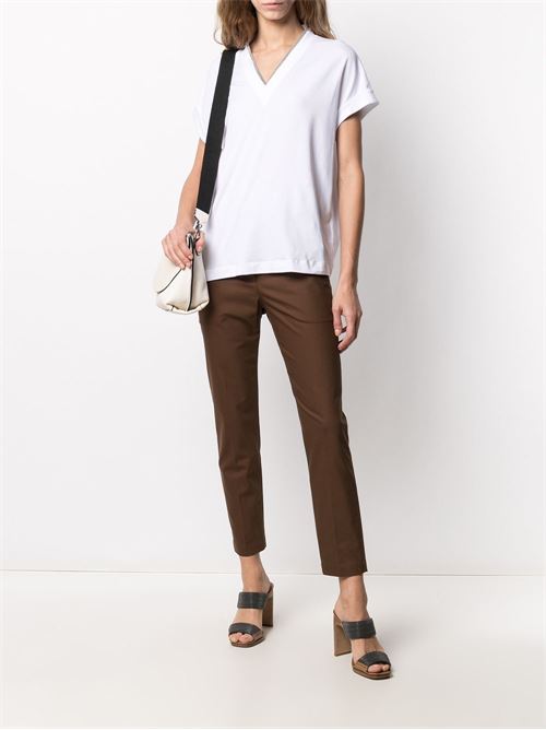 COTTON V-NECKED T-SHIRT