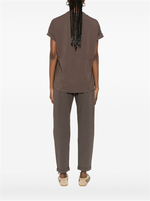 COTTON V-NECKED T-SHIRT