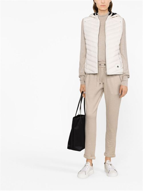COTTON AND SILK BLEND TROUSERS