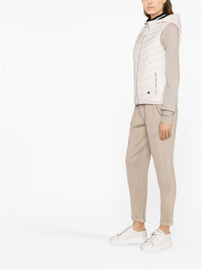 COTTON AND SILK BLEND TROUSERS