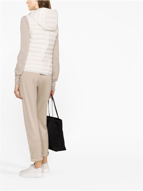 COTTON AND SILK BLEND TROUSERS