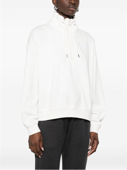COTTON HIGH-NECK SWEATER