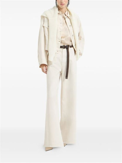 LINEN AND COTTON BLEND JACKET