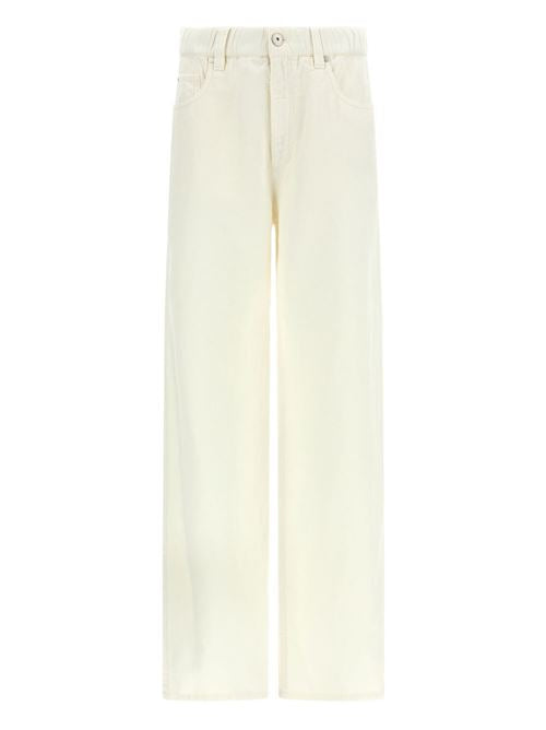 COTTON AND LINEN BLEND TROUSERS