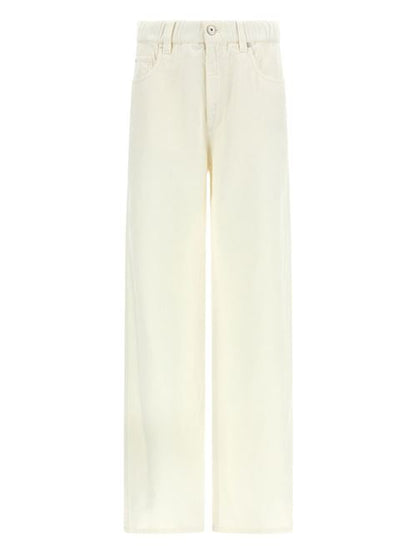 COTTON AND LINEN BLEND TROUSERS