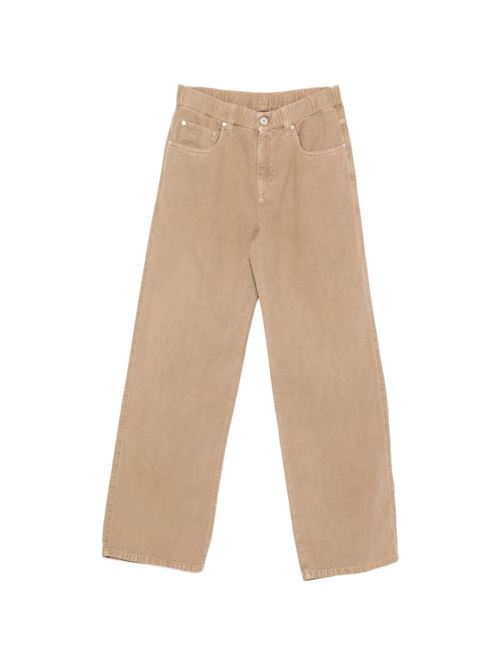 COTTON AND LINEN BLEND TROUSERS