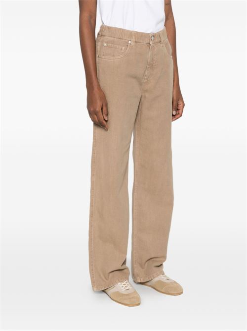 COTTON AND LINEN BLEND TROUSERS