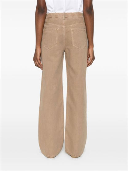 COTTON AND LINEN BLEND TROUSERS