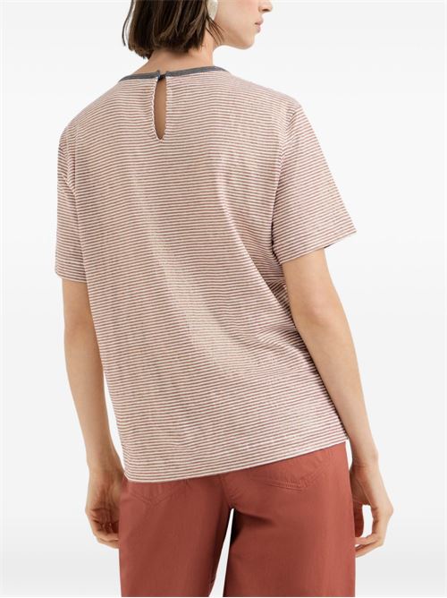 STRIPED LINEN T-SHIRT