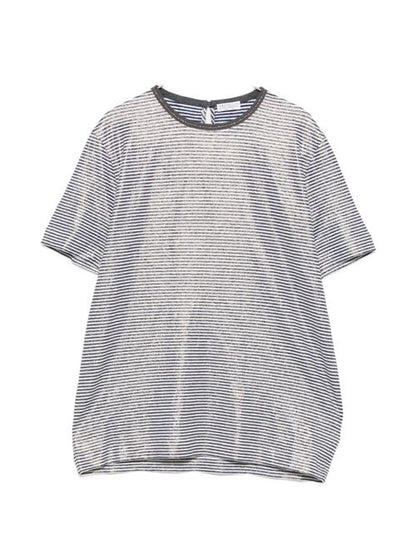 STRIPED LINEN T-SHIRT
