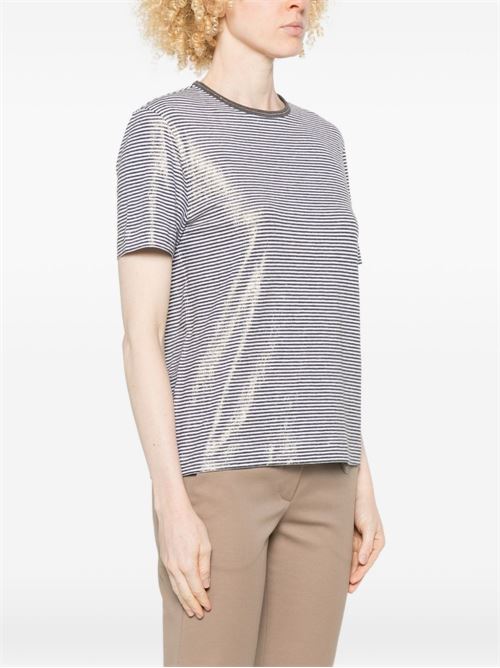 STRIPED LINEN T-SHIRT