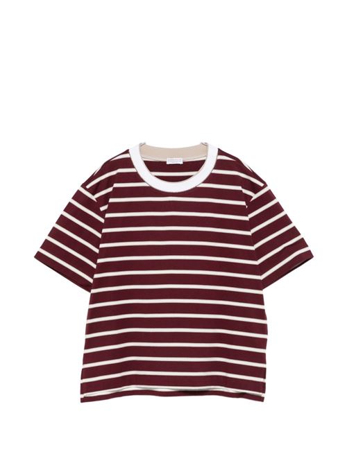 STRIPED COTTON T-SHIRT