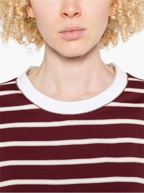 STRIPED COTTON T-SHIRT