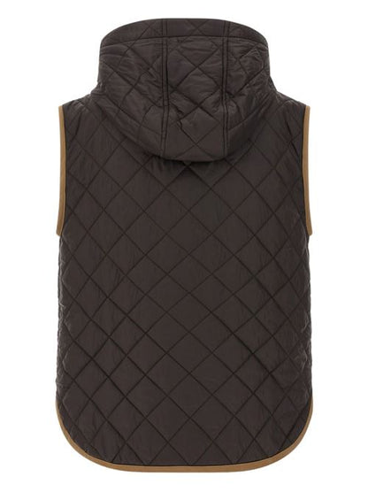 QUILTED NYLON DOWN VEST