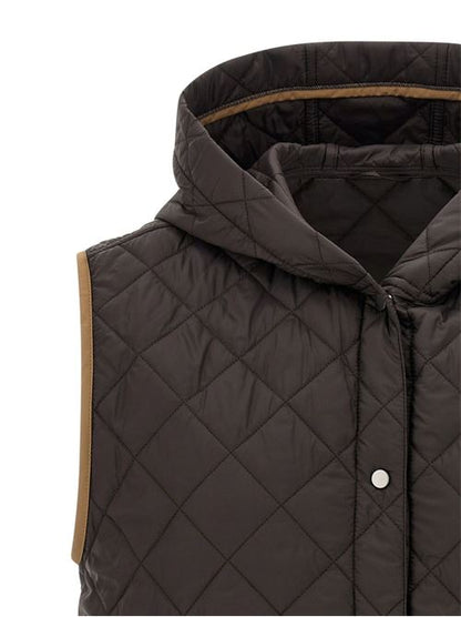 QUILTED NYLON DOWN VEST