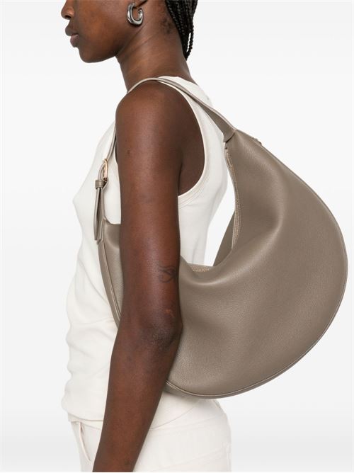 LULU LARGE LEATHER HOBO BAG