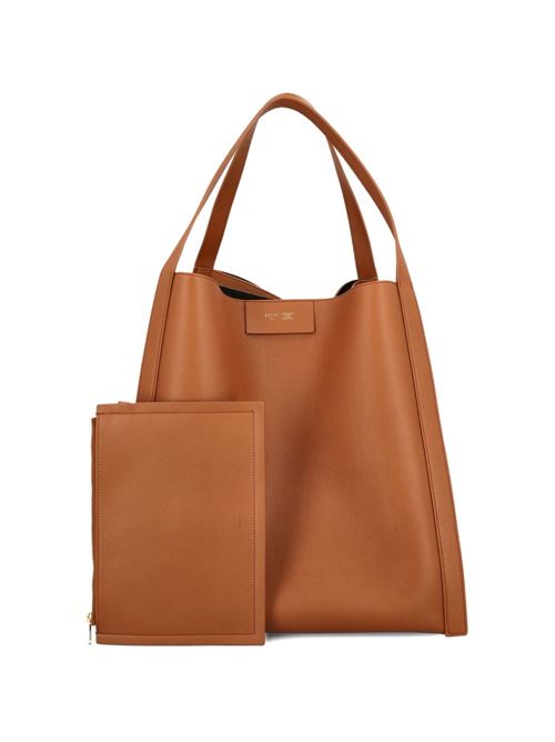 CUBE MEDIUM LEATHER TOTE