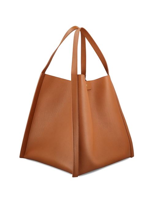 CUBE MEDIUM LEATHER TOTE