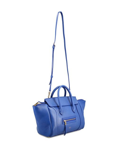 LUGGAGE SMALL LEATHER TOTE BAG