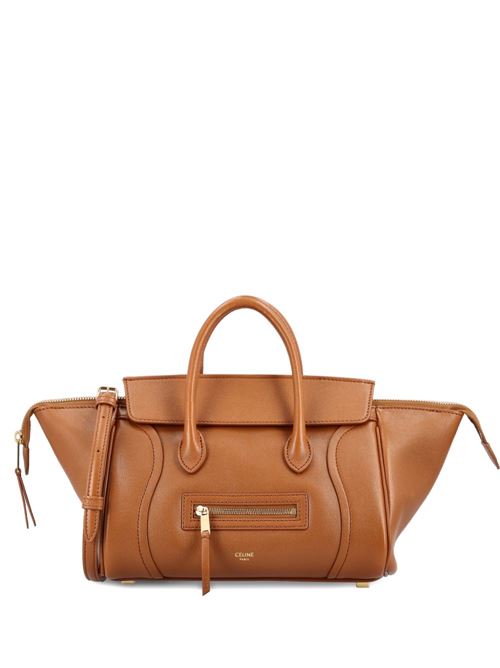 LUGGAGE SMALL LEATHER TOTE BAG