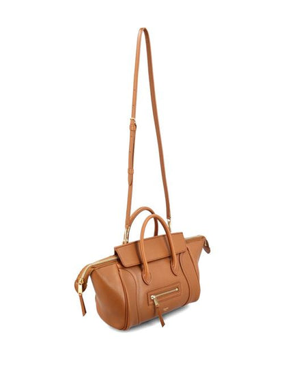 LUGGAGE SMALL LEATHER TOTE BAG