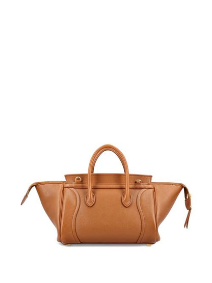 LUGGAGE SMALL LEATHER TOTE BAG