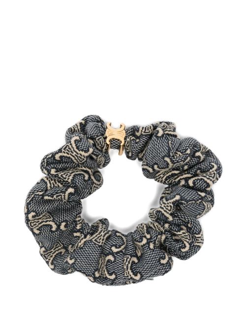 TRIOMPHE JACQUARD SCRUNCHIE