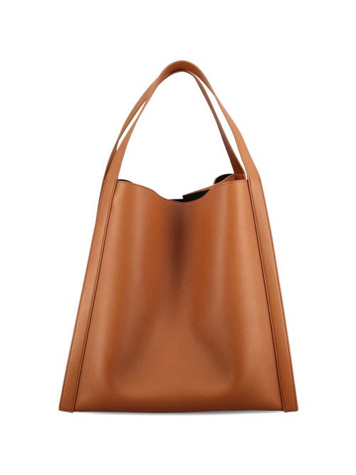 CUBE MEDIUM LEATHER TOTE