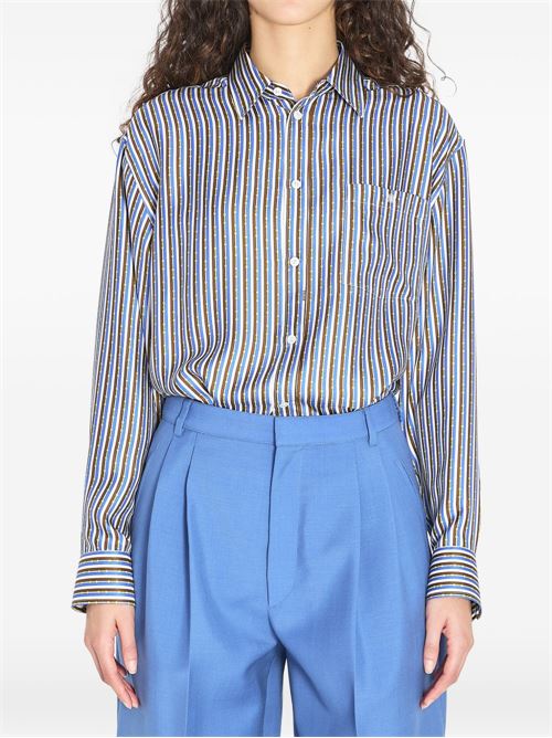 STRIPED SILK SHIRT