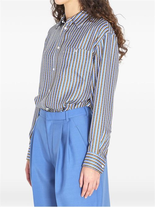 STRIPED SILK SHIRT