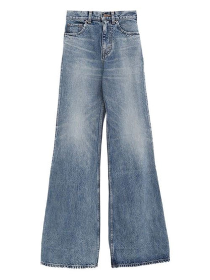 FLARED LEG DENIM JEANS