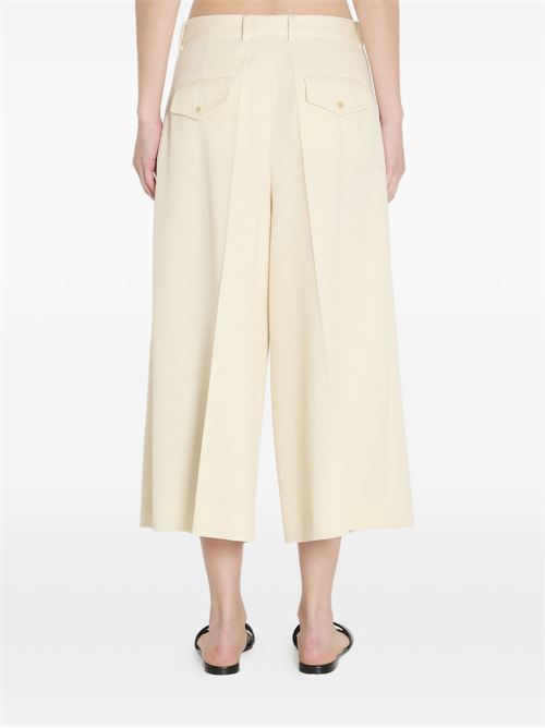 WOOL CROPPED TROUSERS