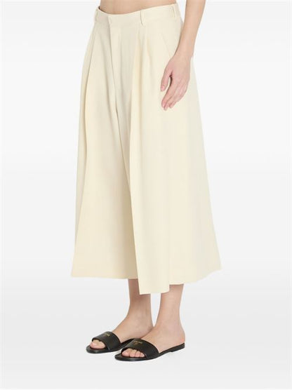 WOOL CROPPED TROUSERS