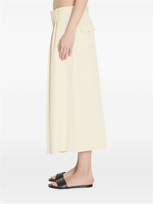 WOOL CROPPED TROUSERS