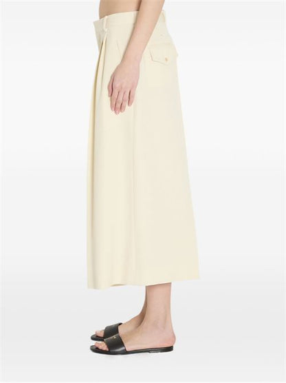 WOOL CROPPED TROUSERS