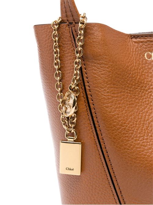 CHLOÉ SPIN SMALL LEATHER TOTE