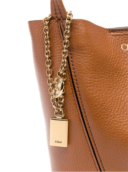 CHLOÉ SPIN SMALL LEATHER TOTE