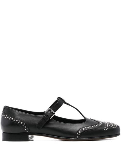LEATHER MARY-JANE BALLETS