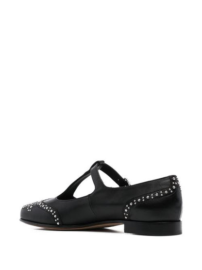 LEATHER MARY-JANE BALLETS