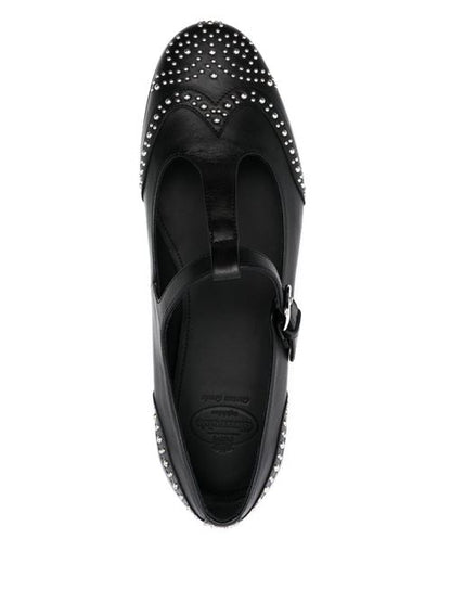 LEATHER MARY-JANE BALLETS